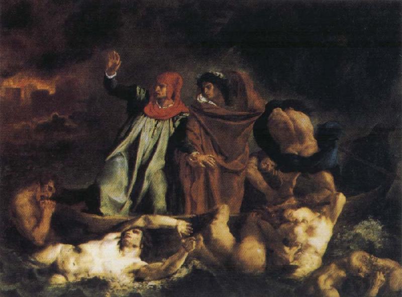Eugene Delacroix The Bark of Dante Germany oil painting art